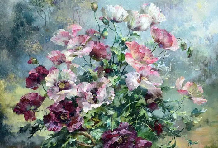 俄羅斯女畫家維尤戈娃·麗瑪作品欣賞，色彩明亮柔和，朦朧夢幻