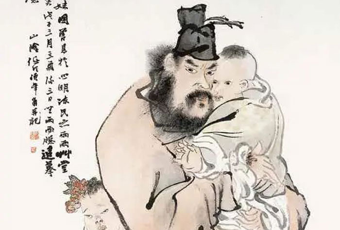 觀任伯年筆下鐘馗：我今欲借先生劍，地黑天昏一吐光