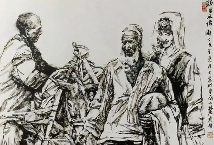 寫實(shí)人物畫家李寶峰筆墨下的西部風(fēng)情