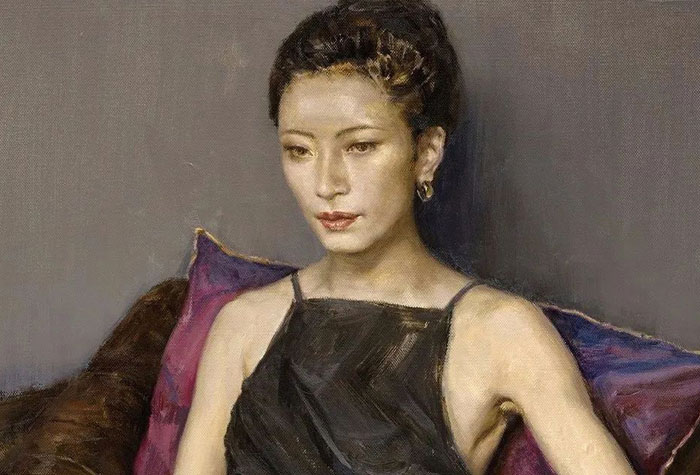 上海美術(shù)家協(xié)會(huì)副主席，上海美術(shù)學(xué)院油畫系系主任殷雄人物寫生作品