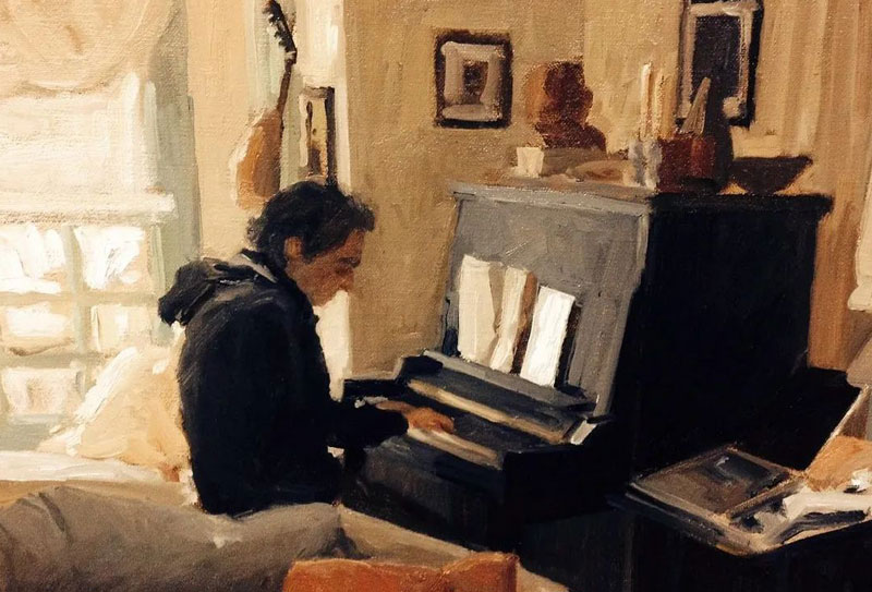 美國女畫家凱莉·卡莫迪油畫作品欣賞，人物與靜物