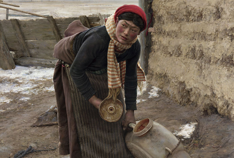 現為中央美術學院副教授，博士于明油畫作品欣賞