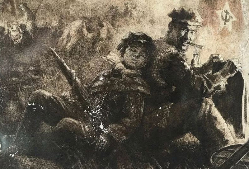 原中央美術學院教授孫滋溪素描作品欣賞