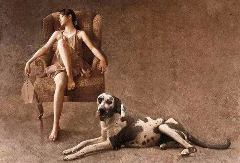 李可染畫院副院長李曉剛油畫作品欣賞