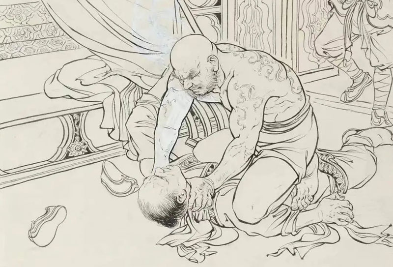 國畫大師劉繼卣的白描